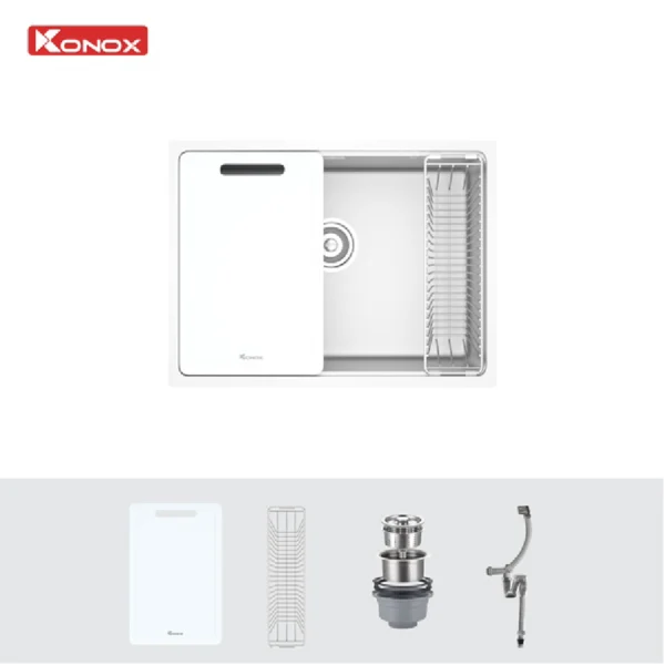 Bồn rửa chén Konox Tari 6448SM - phụ kiện