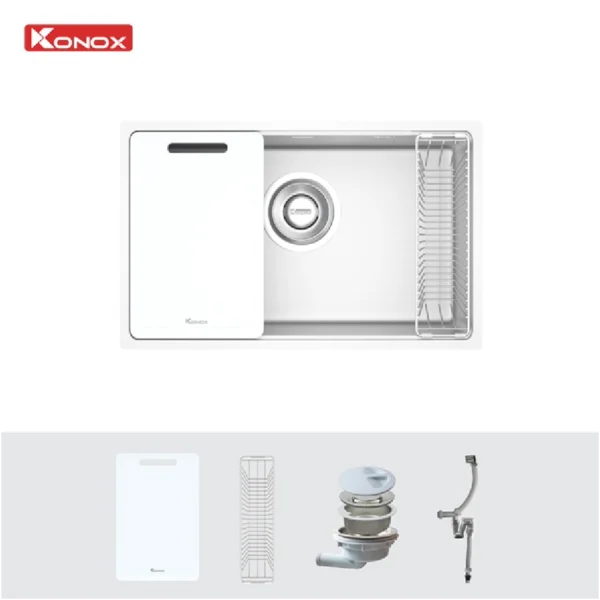 Bồn rửa chén Konox Tari 7648SM - phụ kiện
