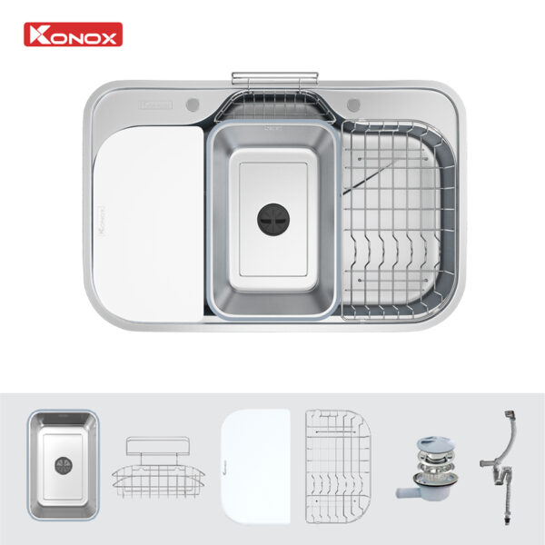 Bồn rửa chén Konox Tari Smart 7851 - phụ kiện