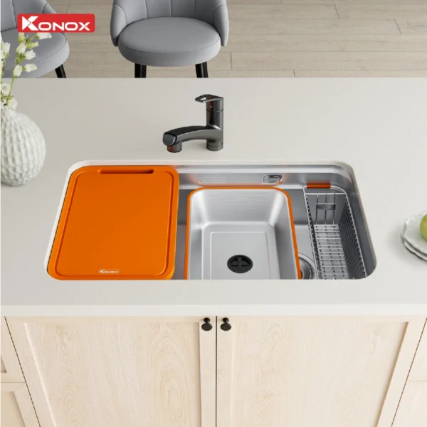 Bồn rửa chén Konox Tari Smart 8047 - render 2